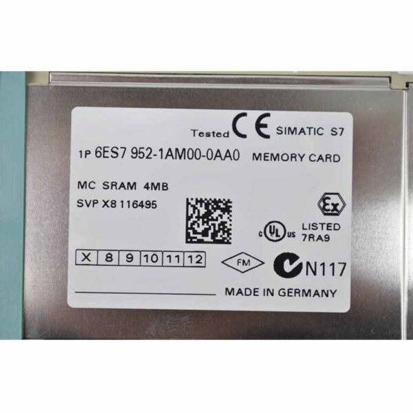 6ES7952-1AM00-0AA0 6ES7952 1AM00 0AA0 S7 Memory Card New Original PLC Controller